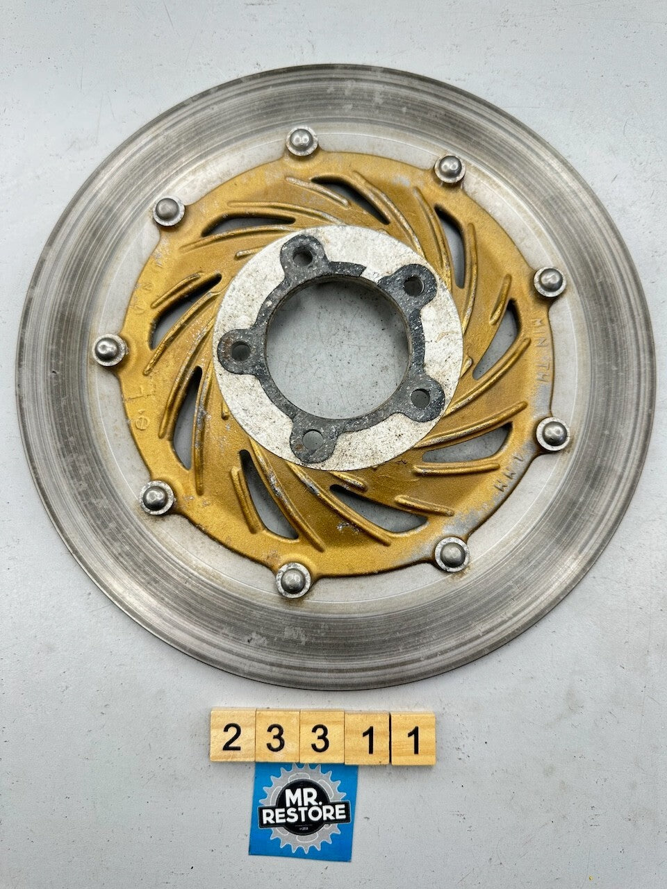 Honda VF750 OEM Front Brake Disc Rotor with 4.96mm Remaining