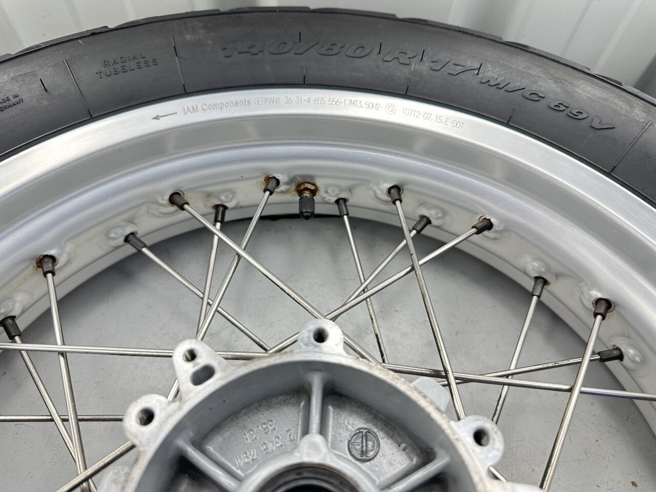 BMW G650GS 2010-16 17" OEM Spoked Rear Wheel