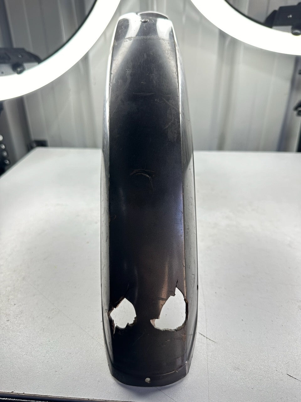 Yamaha V70 V80 V90 Front Mudguard Fender & Bracket (damaged)