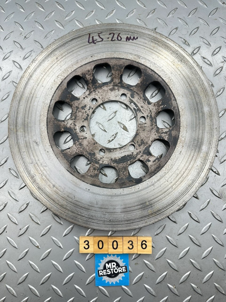 Yamaha RD350LC RD250LC RD400F (Front) SR500 1978-79 OEM (Rear) Brake Disc @4.52
