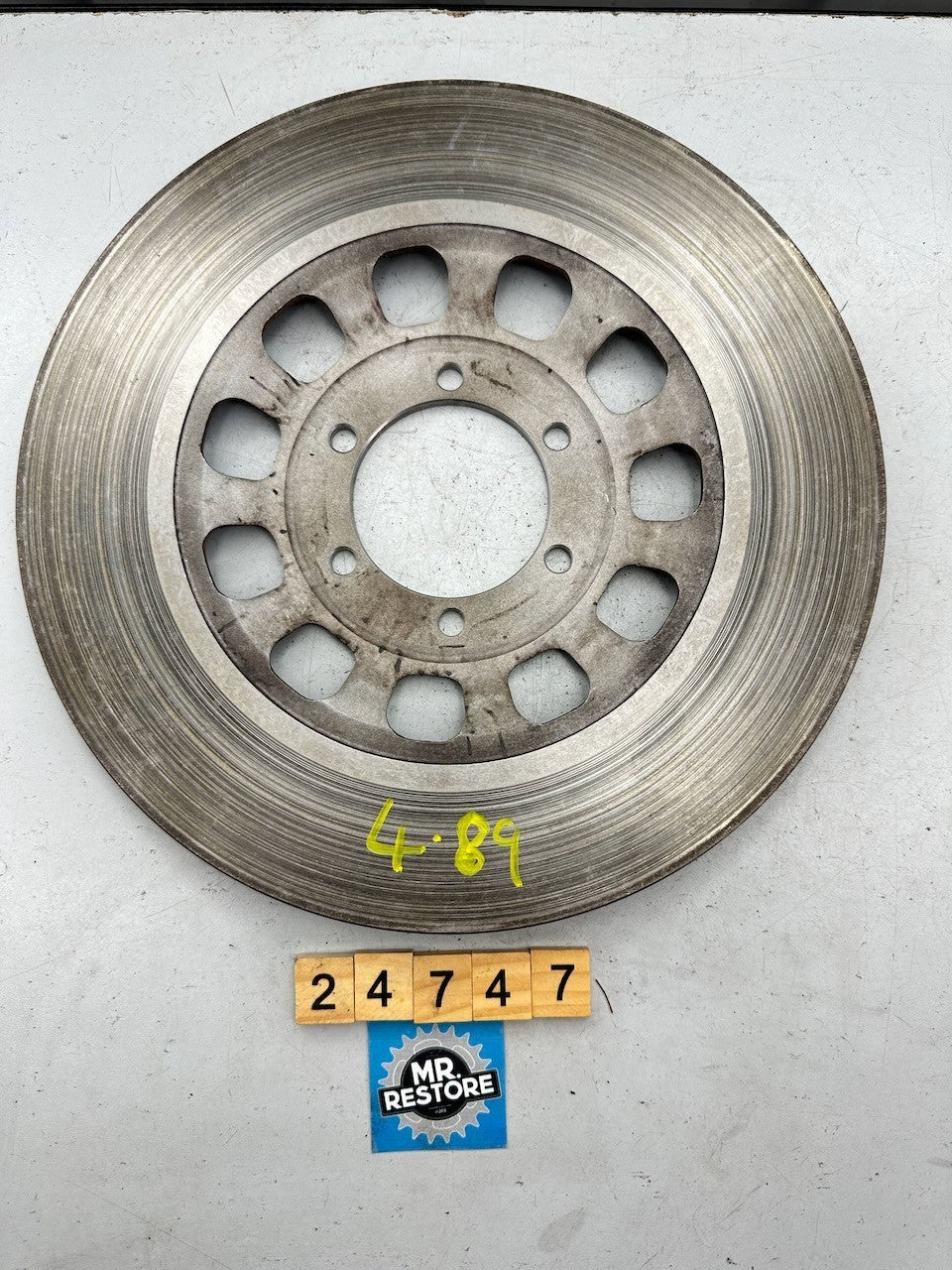 Yamaha RD350LC RD250LC RD400F (Front) SR500 1978-79 OEM (Rear) Brake Disc @4.89m