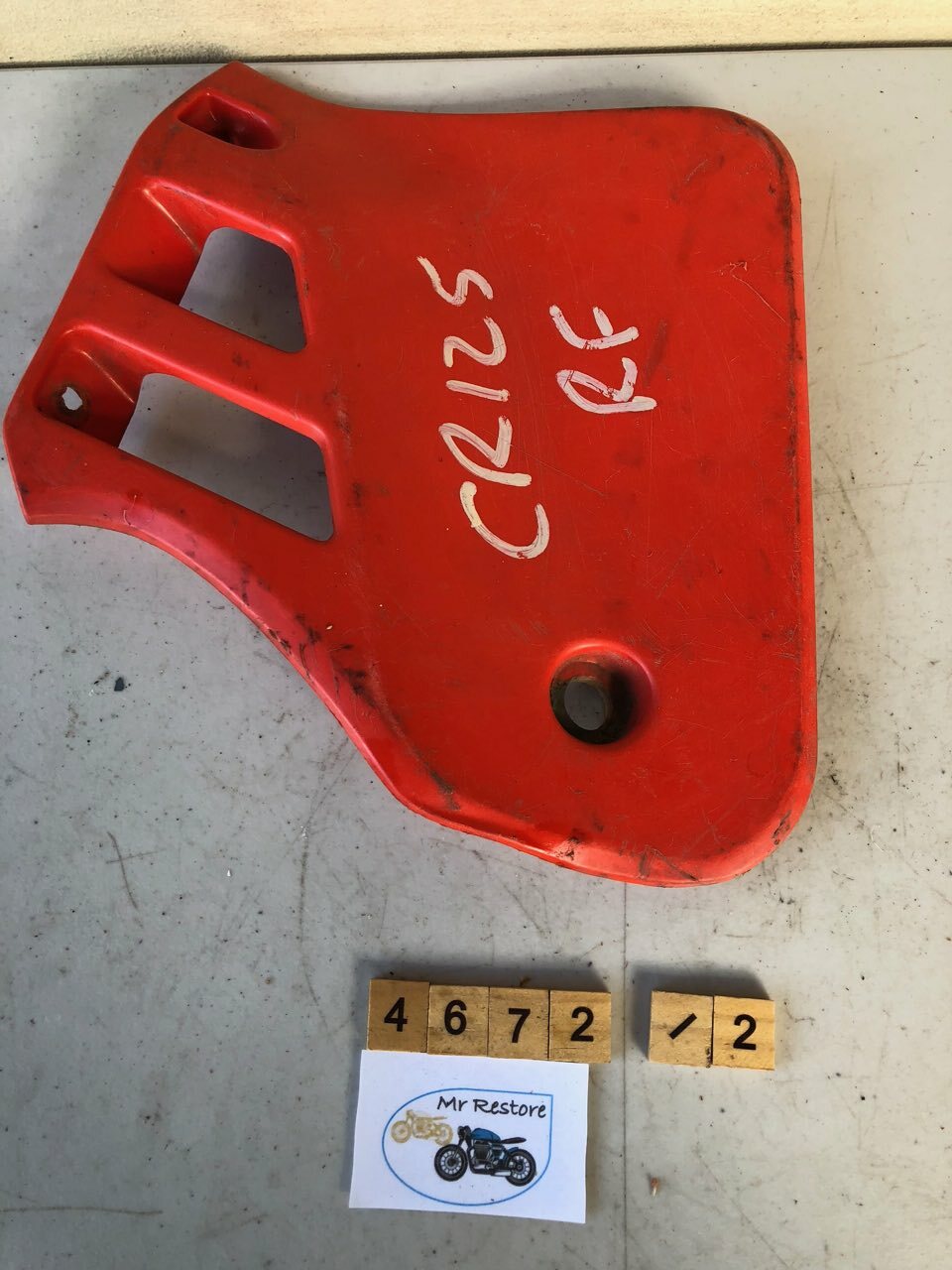 Honda CR125 RF Right Hand Shroud Radiator OEM - 19030-ka3p-8330