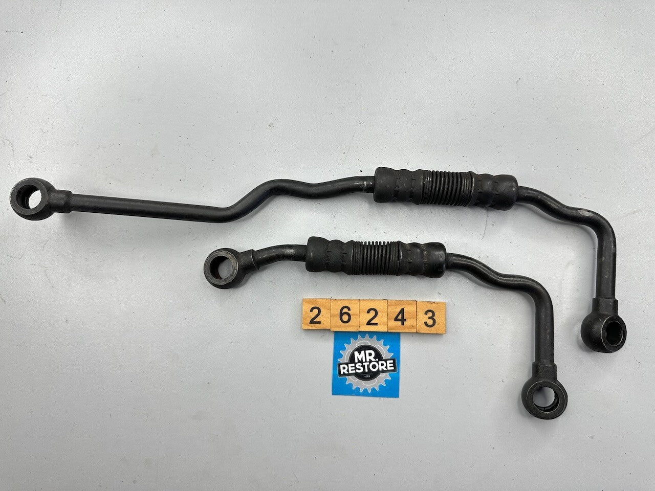 Kawasaki ZX1000 ZX-10 '88-90' Pair of Oil Cooler Hose Line Pipes