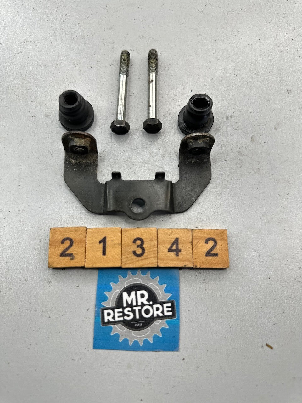 Yamaha TZR250 1986-88 1KT 2MA Coolant Recovery Tank Bracket & OEM Fixings