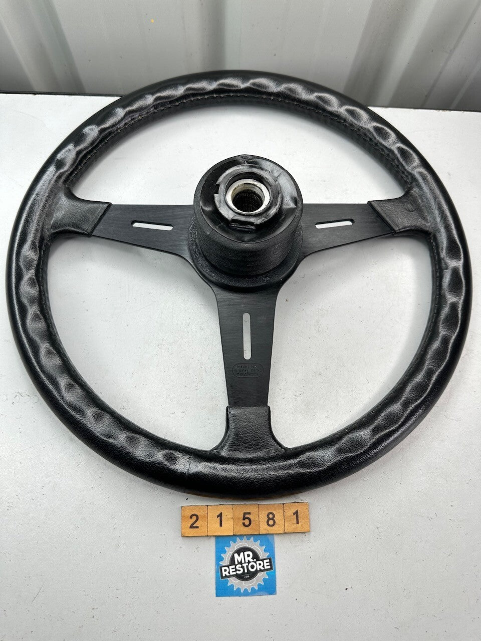 Luisi 3 Spoke 380mm Black Leather Steering Wheel & 20mm Boss