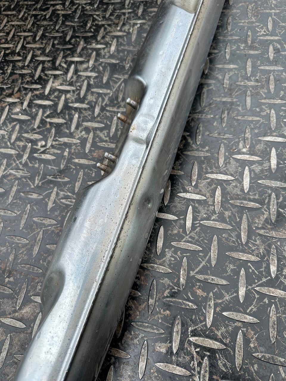 Suzuki GT250 L/H Exhaust Pipe Silencer Muffler & Baffle