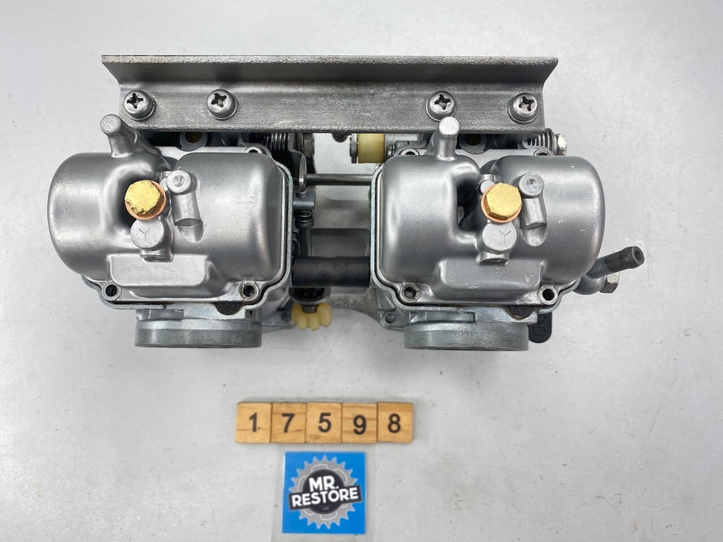 Suzuki GSX250 Pair of 32mm Mikuni OEM Carburettors - Vapour Blasted (120)