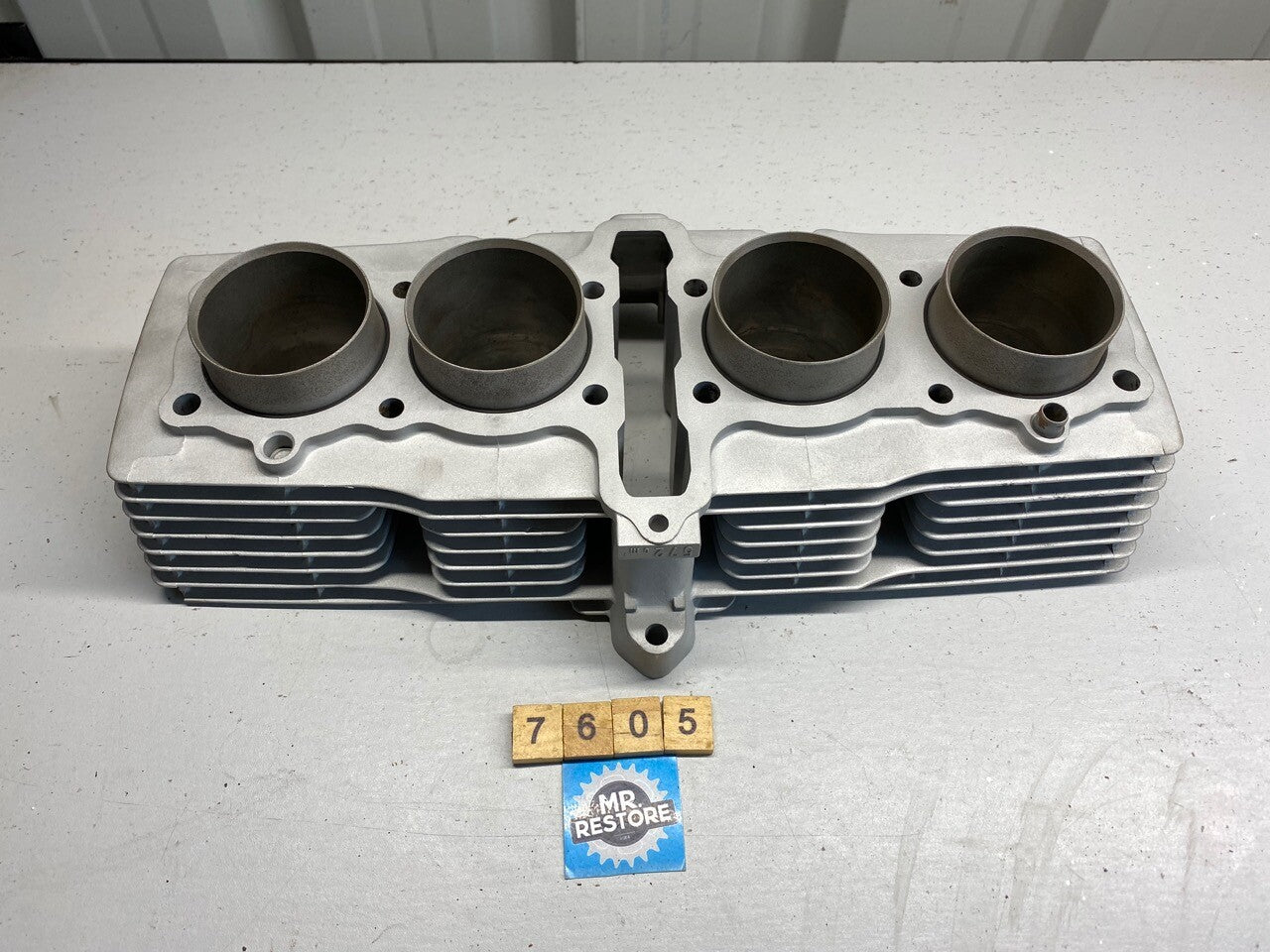 Honda CBX550 Cylinder Block Barrels on Original 59.2mm Bore (blasted)