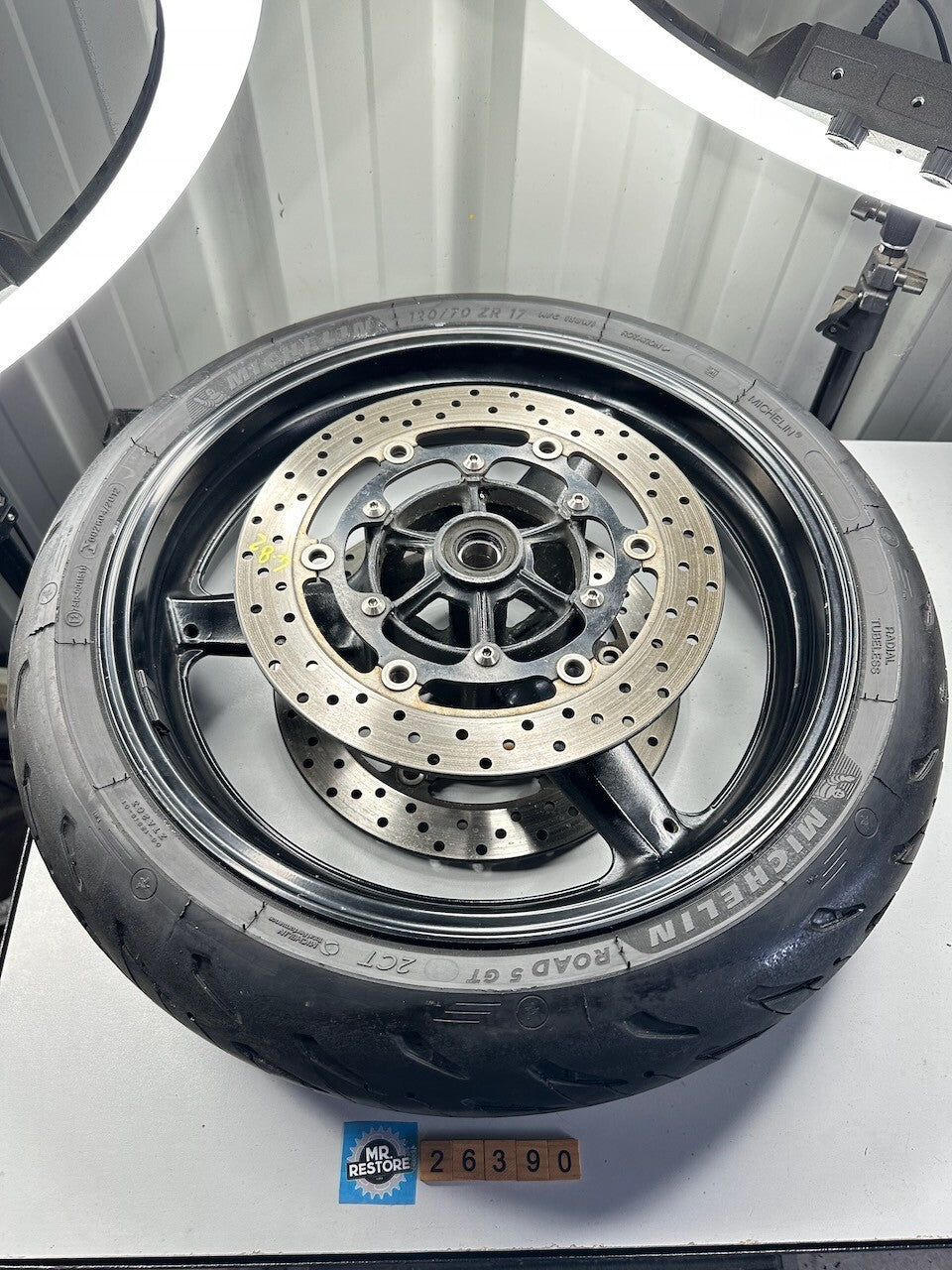 Yamaha XJR1300 '04-16' Front Wheel , Discs & Useable Michelin Road 5 2CT Tyre