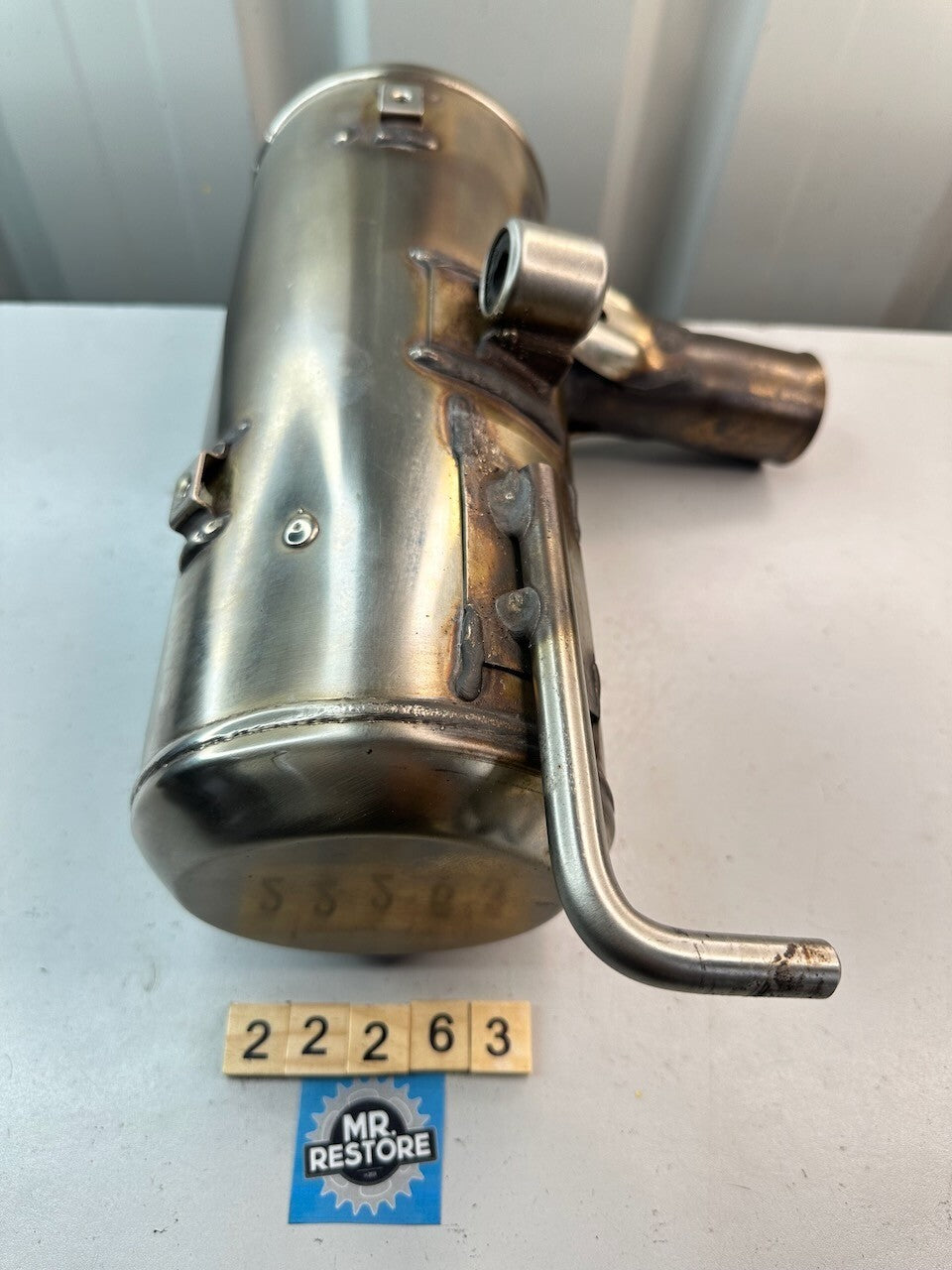 BMW G650GS 2010-15 Right Exhaust Muffler 18127728066  18127728050