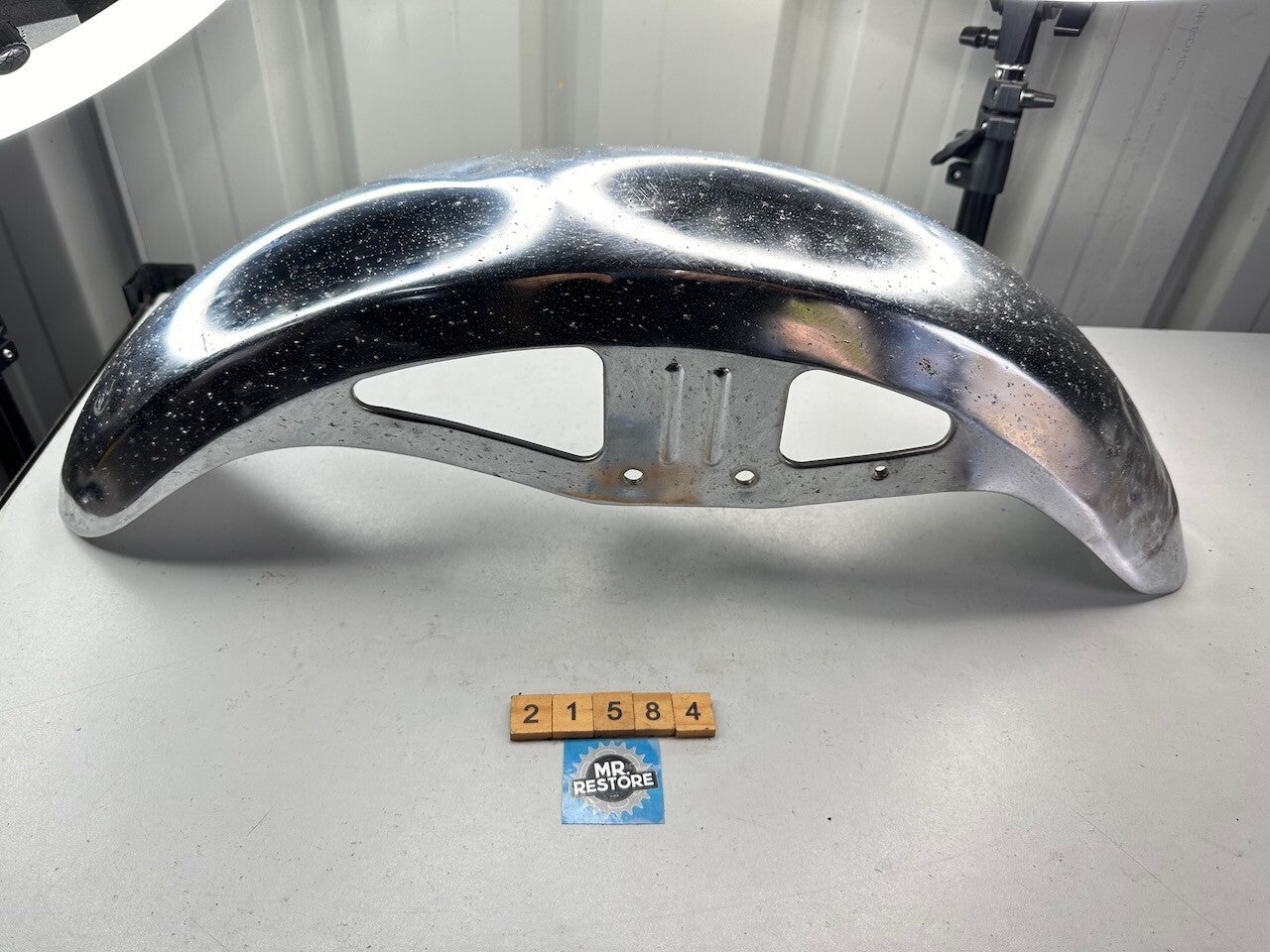 Vintage Japanese Motorcycle Front Mudguard (Possible Kawasaki)