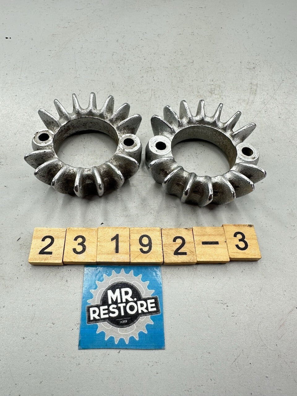 Honda CB200 CB175 CL175 CL200 CL175 OEM Pair of Exhaust Ring Nut Flange Clamp