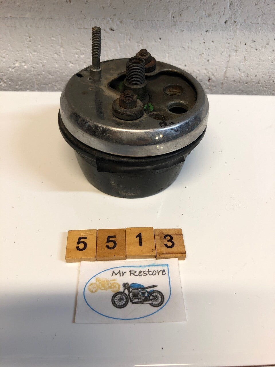 Honda SL250 Tachometer with Rear Chrome cover