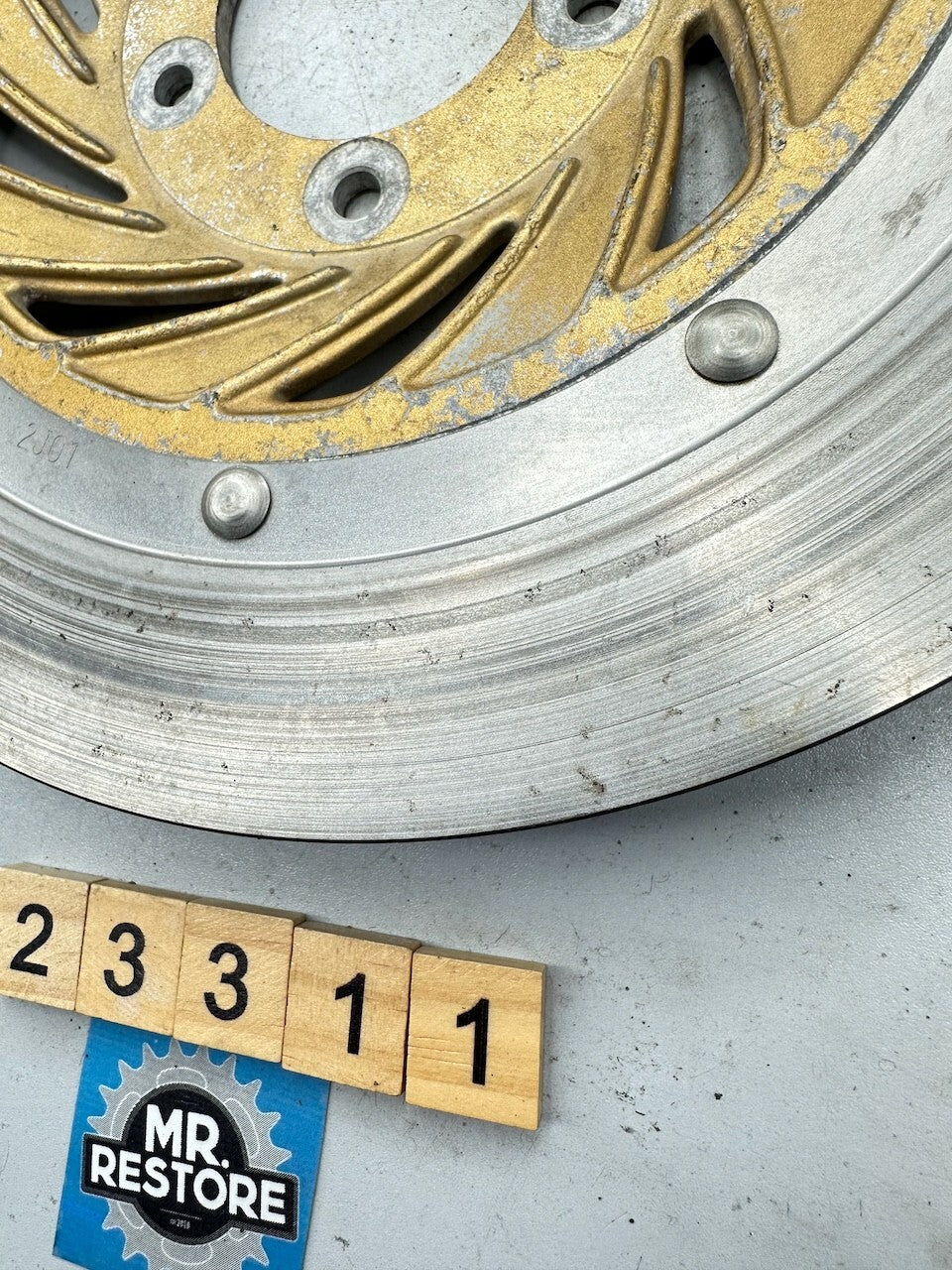 Honda VF750 OEM Front Brake Disc Rotor with 4.96mm Remaining