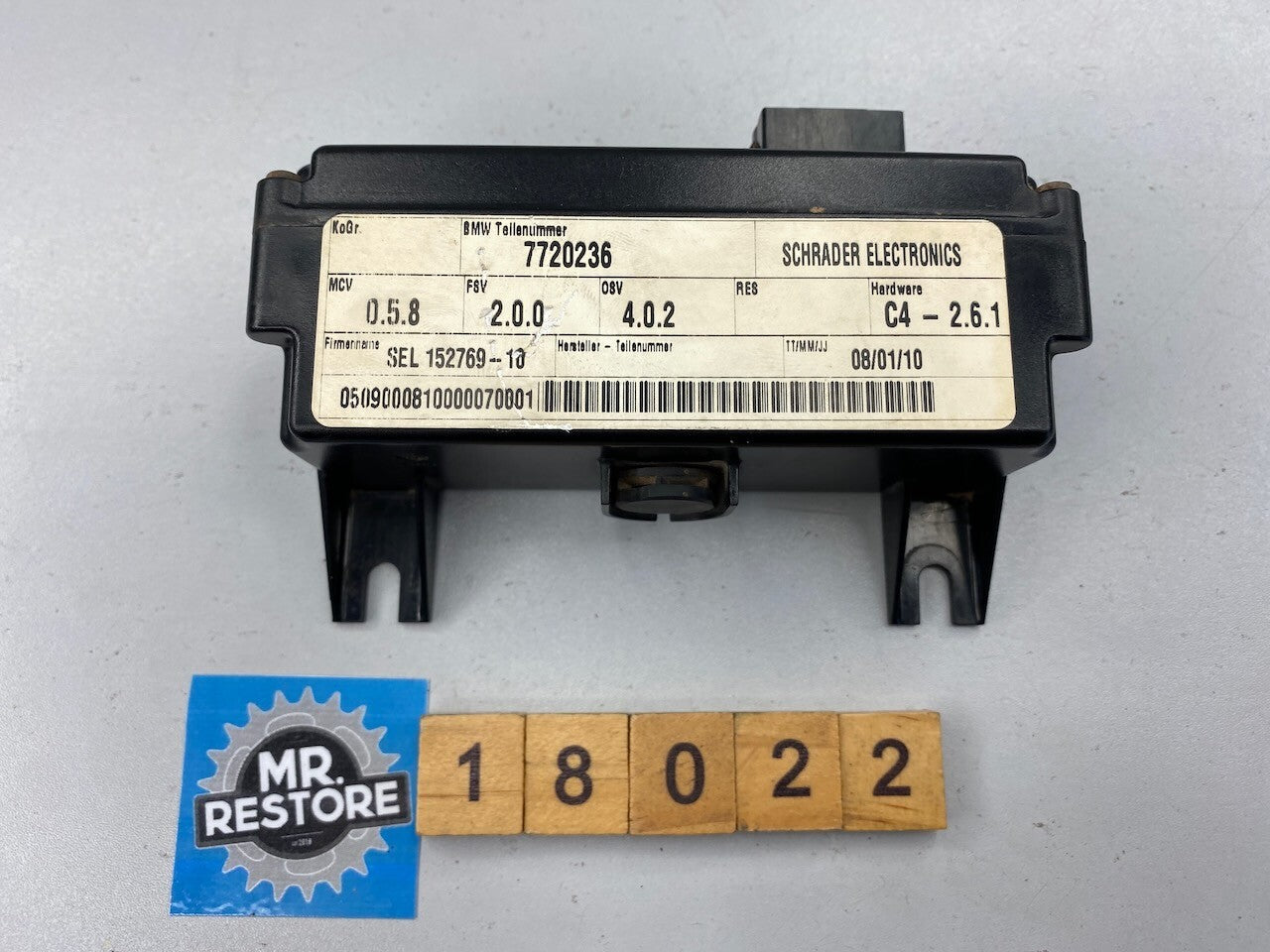 BMW R1200GS Tyre Pressure Control Unit/Alarm RDC Control 7720236