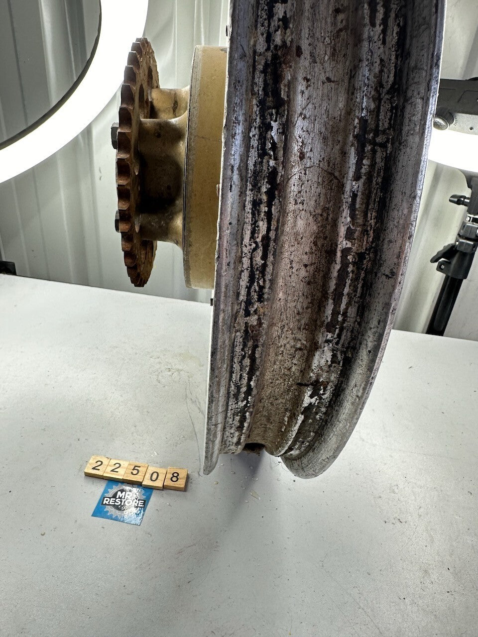 Honda CB 650 Rear Wheel 18 x 2.15 (Oct 79) & Sprocket Carrier
