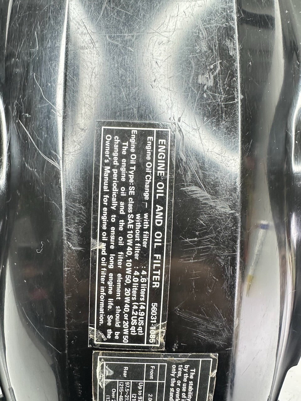 Kawasaki Z1300 KZ1300 '79-82' ZG1300 Rear Mudguard Under Fender 35022-1019