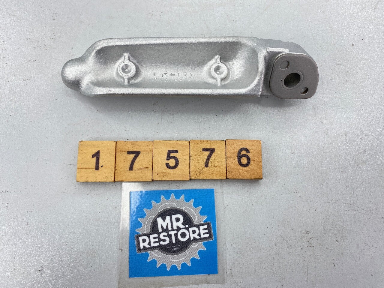 Suzuki RG500 RG400 OEM R/H Riders Footrest Peg - Vapour Blasted - 43501-04A00