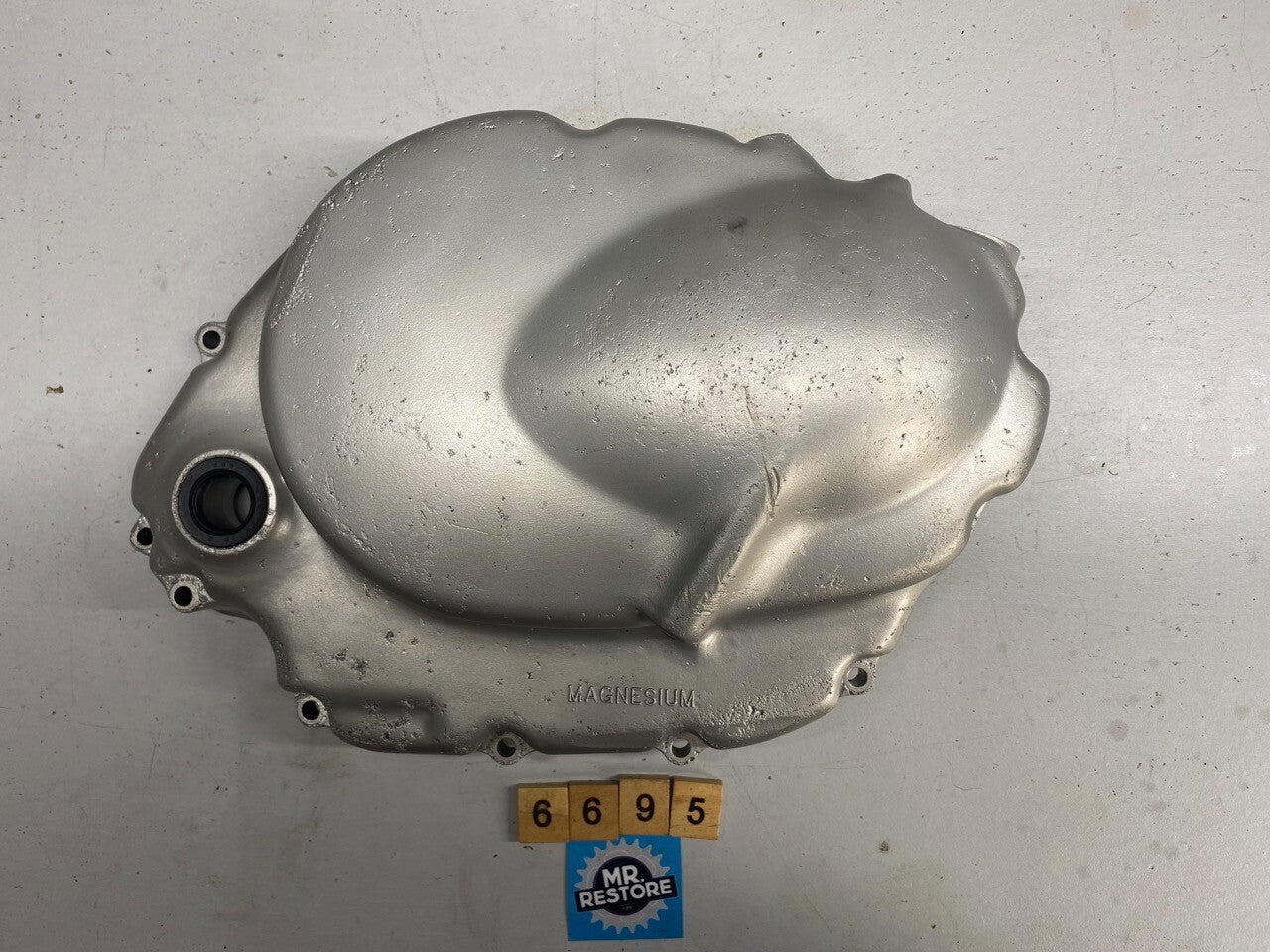 Honda XL 175 Magnesium Engine Side Cover - Vapour Blasted - VMX Classic