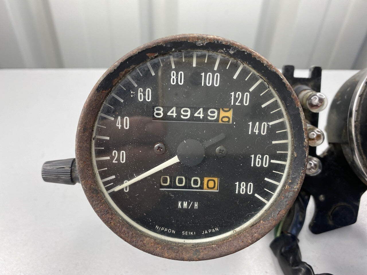 Kawasaki KZ440 Z400 KZ400 Dashboard Meters Instruments KMH - Tested