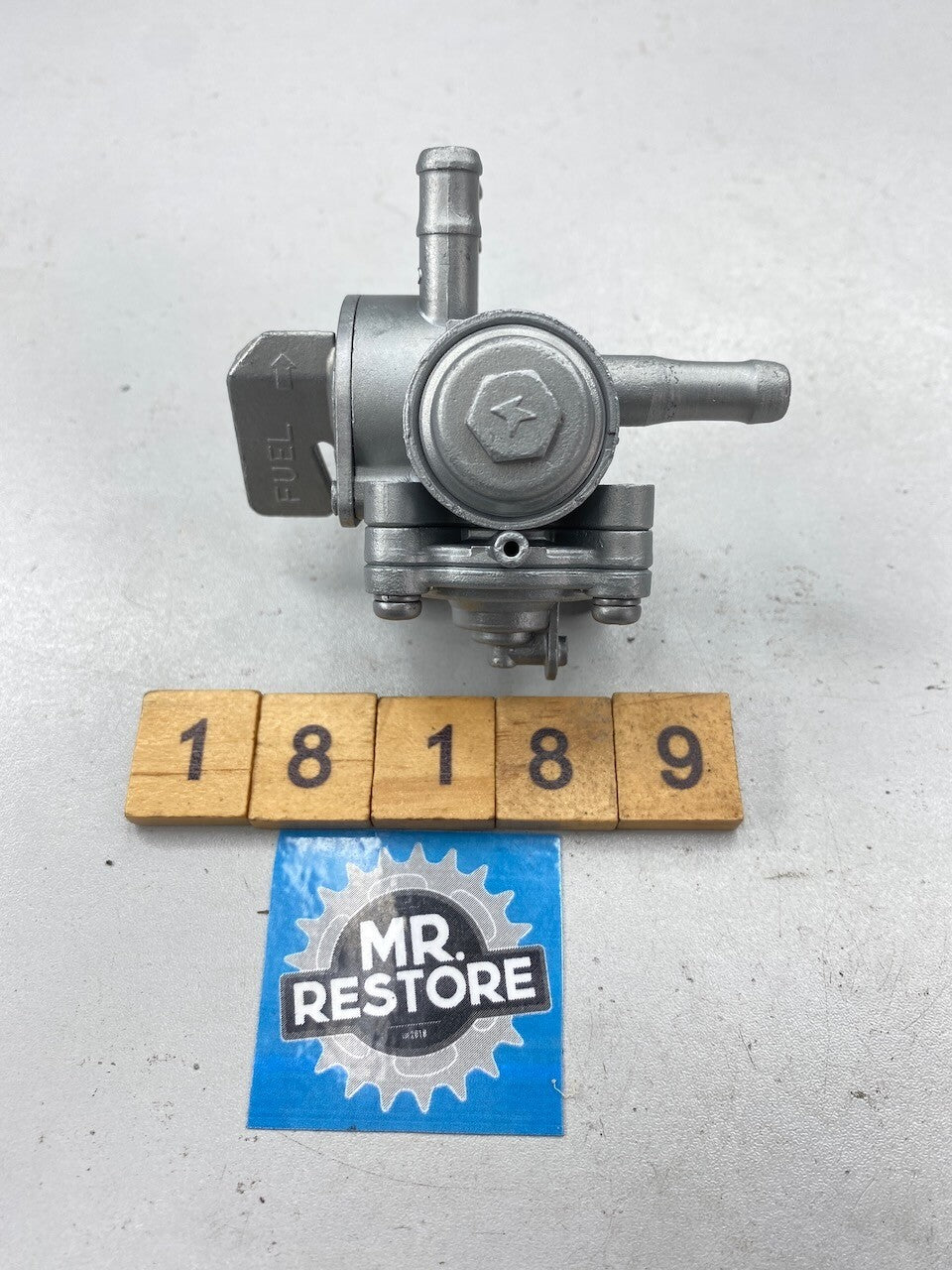Honda VT250F Genuine Keihin Fuel Petcock Tap - Vapour Blasted