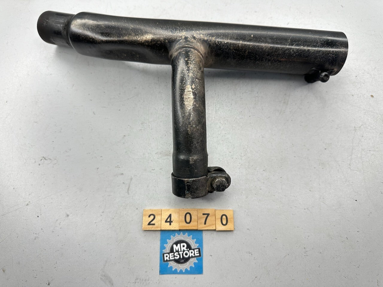 Triumph Speed Triple T300 - OEM R/H Exhaust Downpipe Header & Clamp