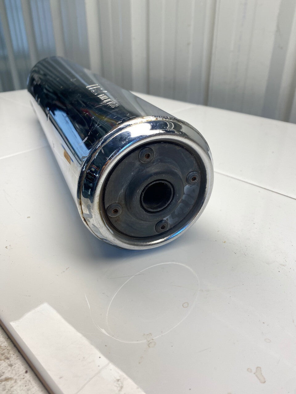 Kawasaki GPX250 L/H Exhaust Pipe Muffler - Chrome