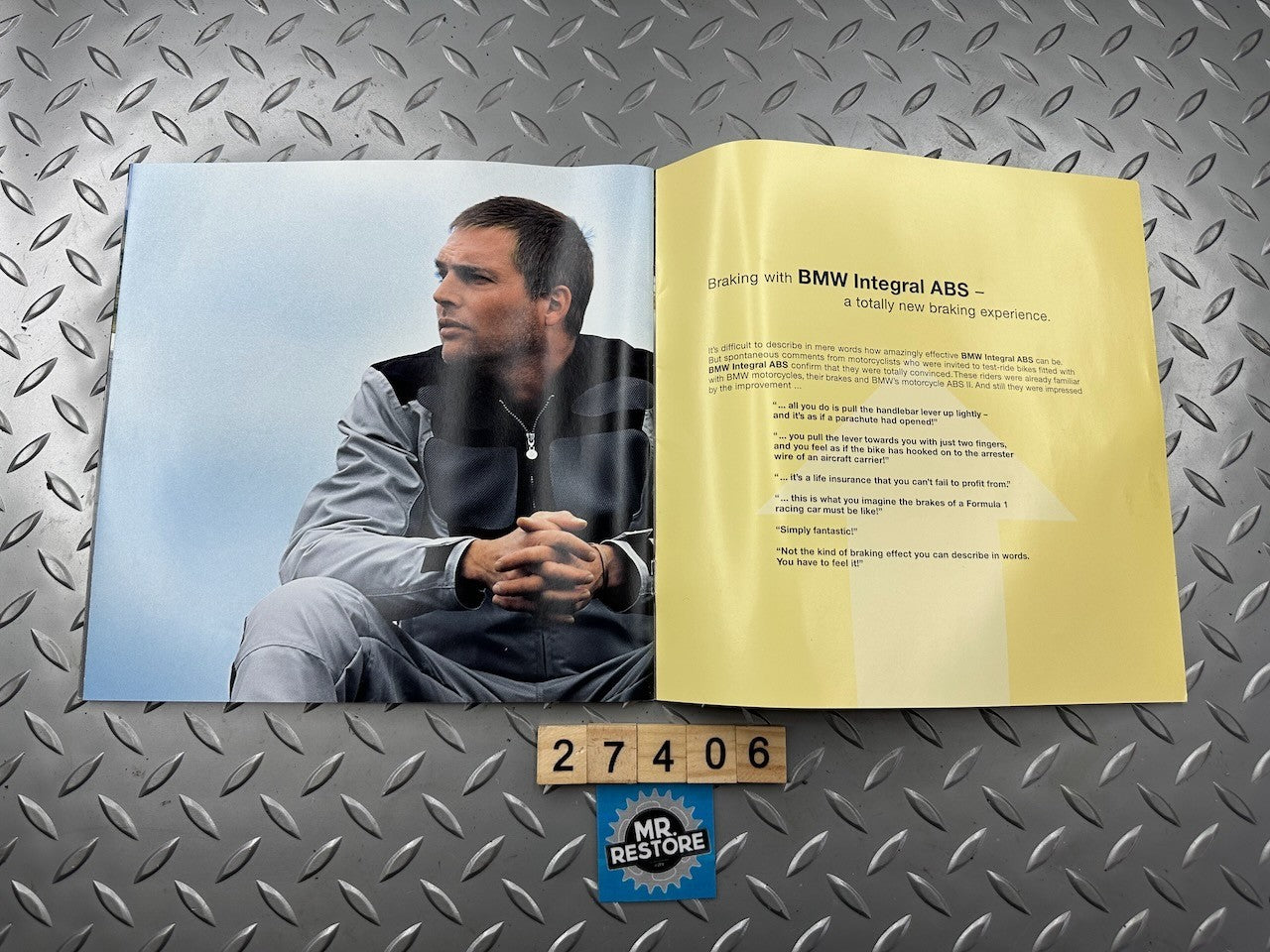 BMW Motorcycle Integral ABS Brochure Dated Dec 2000 in VGC
