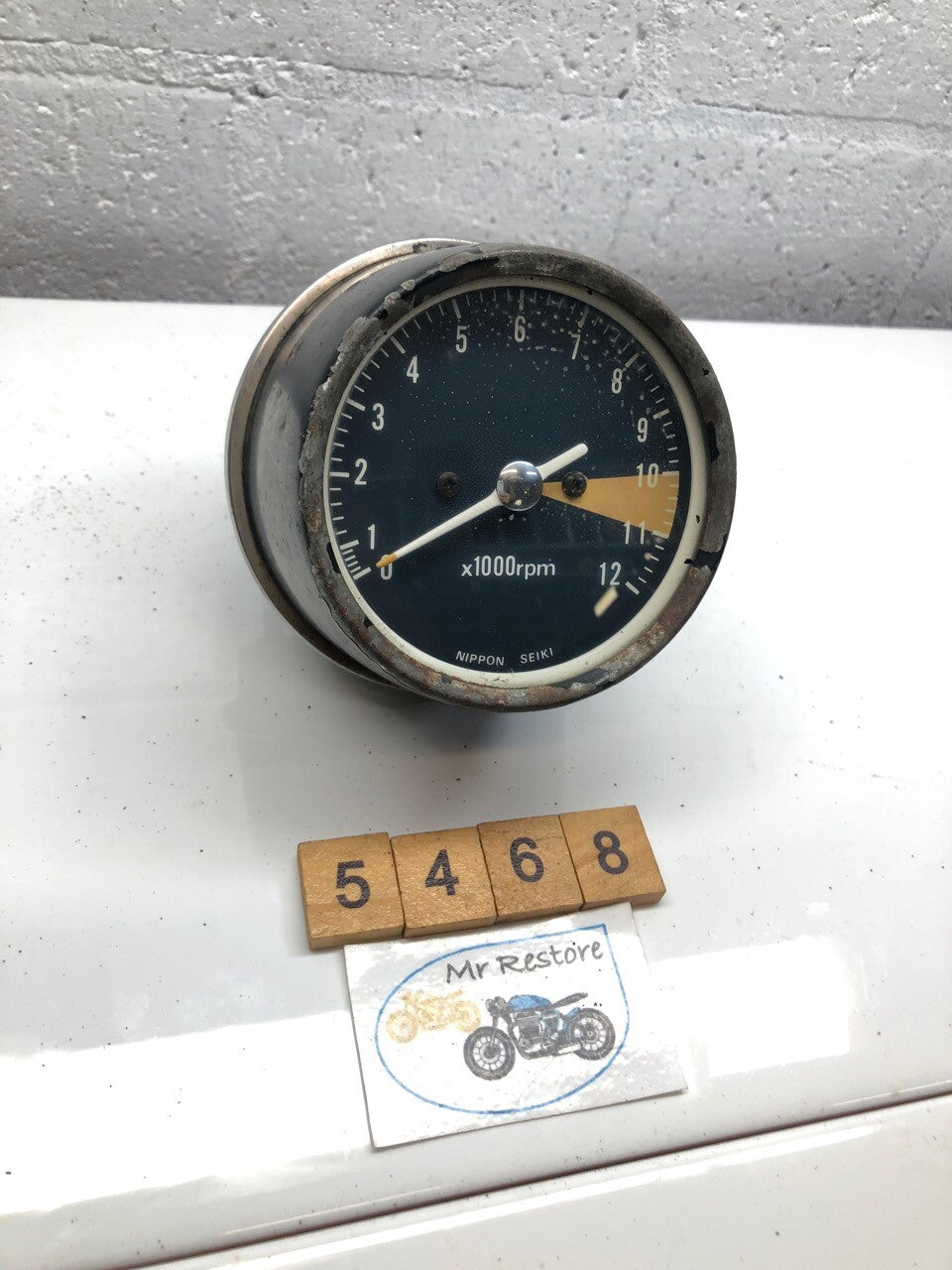Honda CB ? Vintage Classic Tachometer 73mm Across Glass