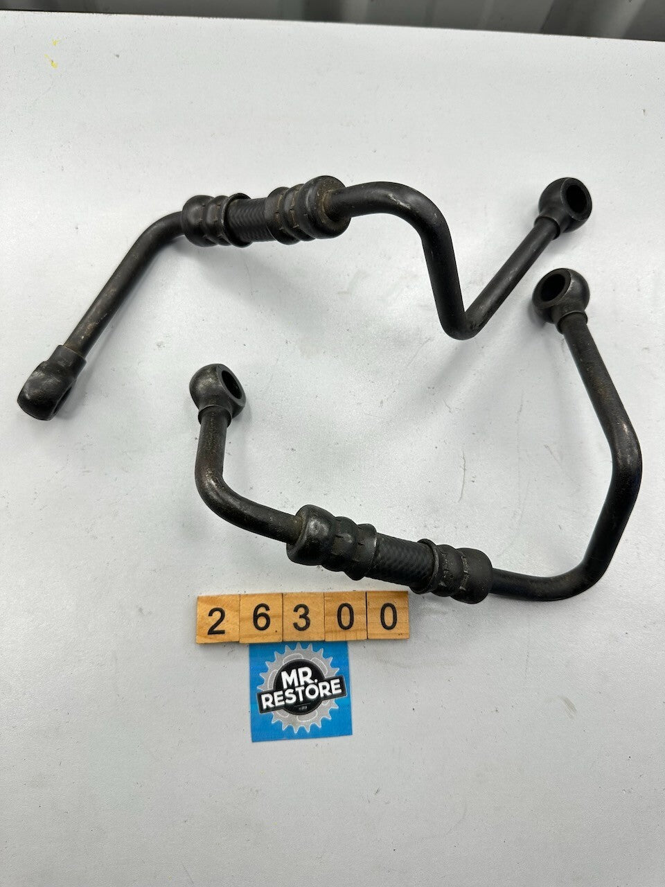 Kawasaki ZX600 GPZ600 R '85-89' Oil Cooler Hose Line Pipes (Pair)