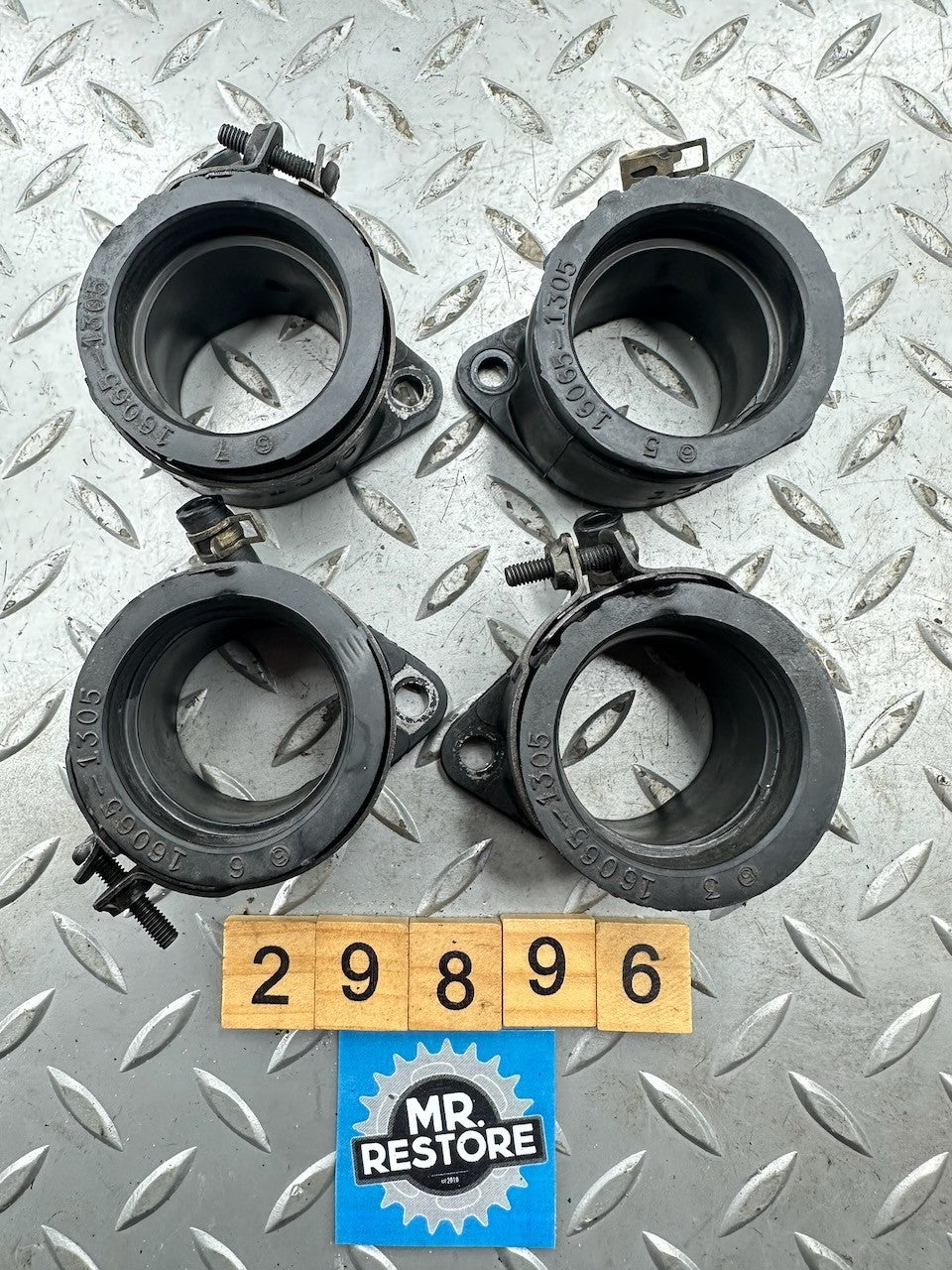 Kawasaki ZX600 Ninja ZX-6R 95-97 Carburettor Inlet Intake Pipe Rubber Set of 4