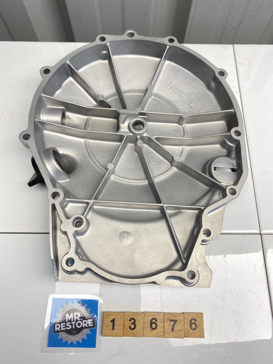 Kawasaki LTD450 R/H Engine Cover - Vapour Blasted