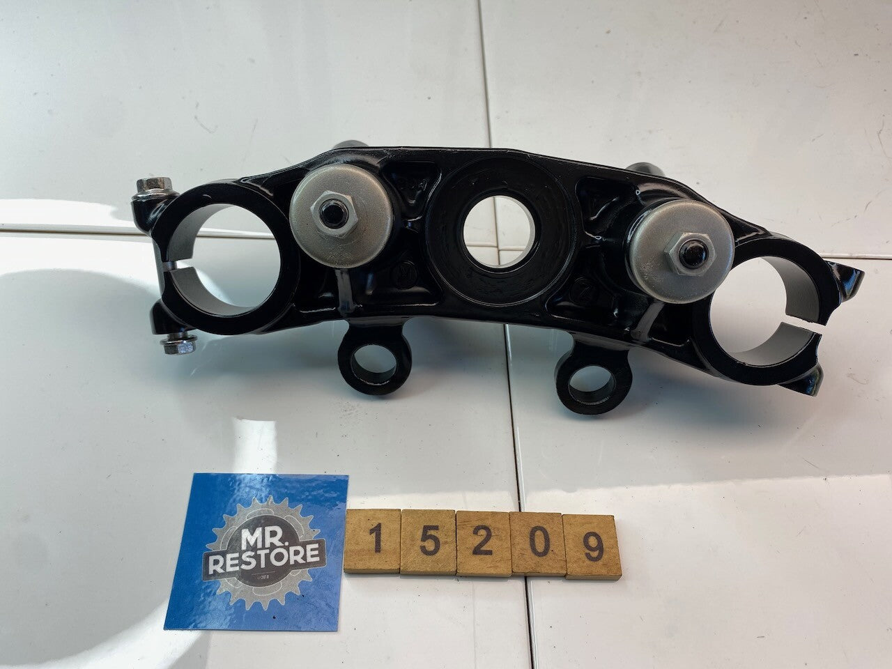 Honda FT500 Steering Stem Head & Bar Riser Lowers - Re-painted