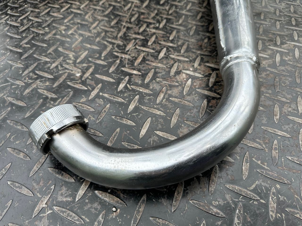 Suzuki GT250 L/H Exhaust Pipe Silencer Muffler & Baffle