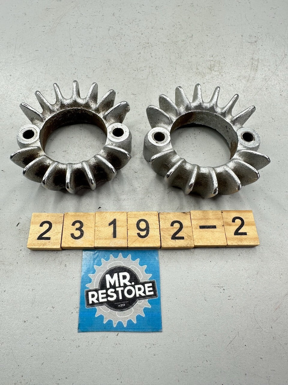 Honda CB200 CB175 CL175 CL200 CL175 OEM Pair of Exhaust Ring Nut Flange Clamp