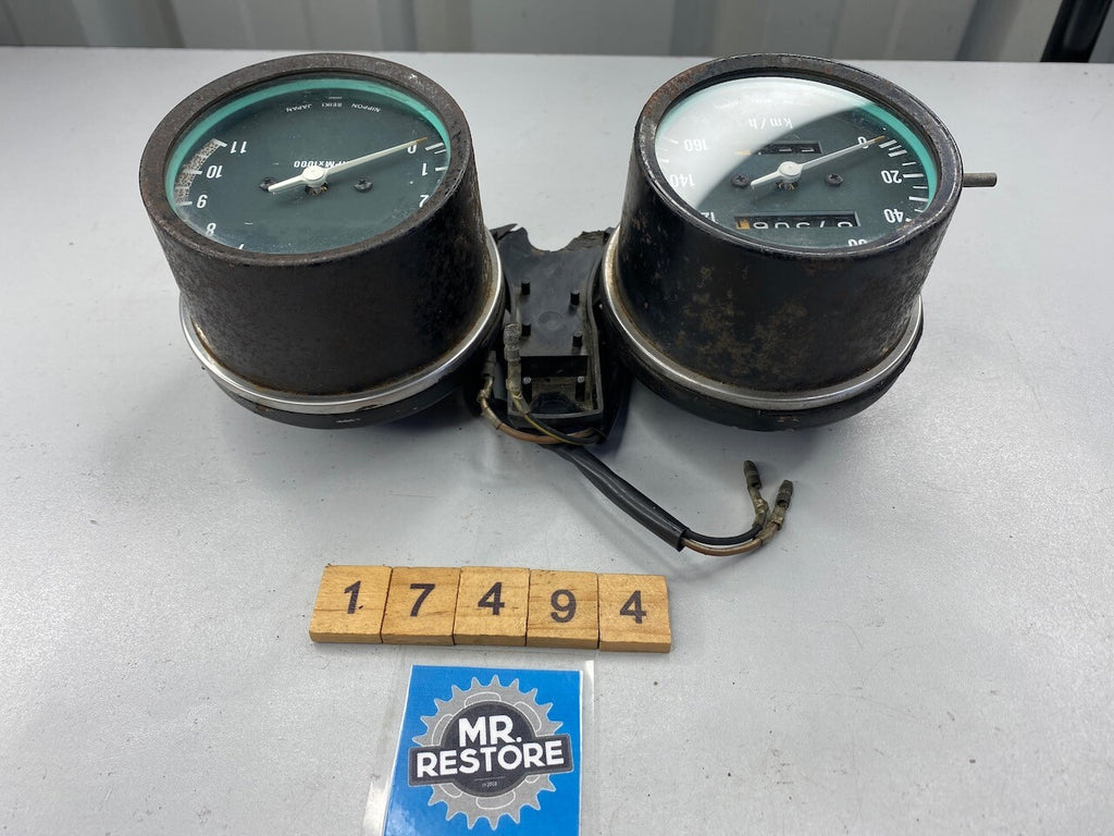 Kawasaki Z250 Dashboard Meters Instruments KMH - Tested 