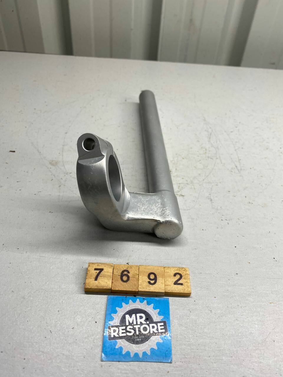 Suzuki RG250 Gamma Mk3 Left Hand Clip On Handle Bar 1987 1989 - OEM