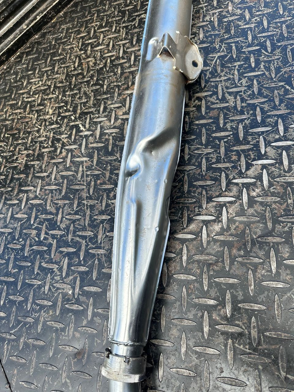 Suzuki T250 L/H Exhaust Pipe Silencer Muffler & Baffle