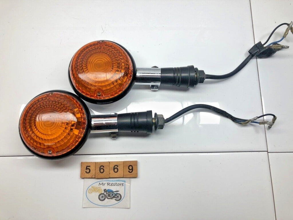 Yamaha XV1000 Virago 1984 Front Indicators inc Nuts etc. OEM With OEM Lenses