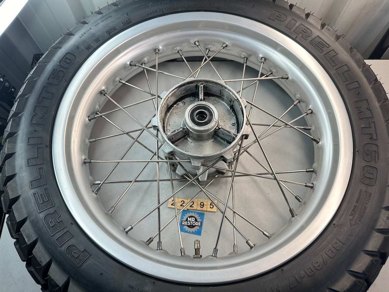 BMW G650GS 2010-15 17" OEM Spoked Rear Wheel & New Pirelli Tyre