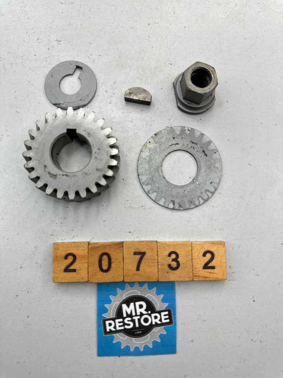 Suzuki RG250 1986-87 Crankshaft Primary Driven Gear & Components 21111-16710