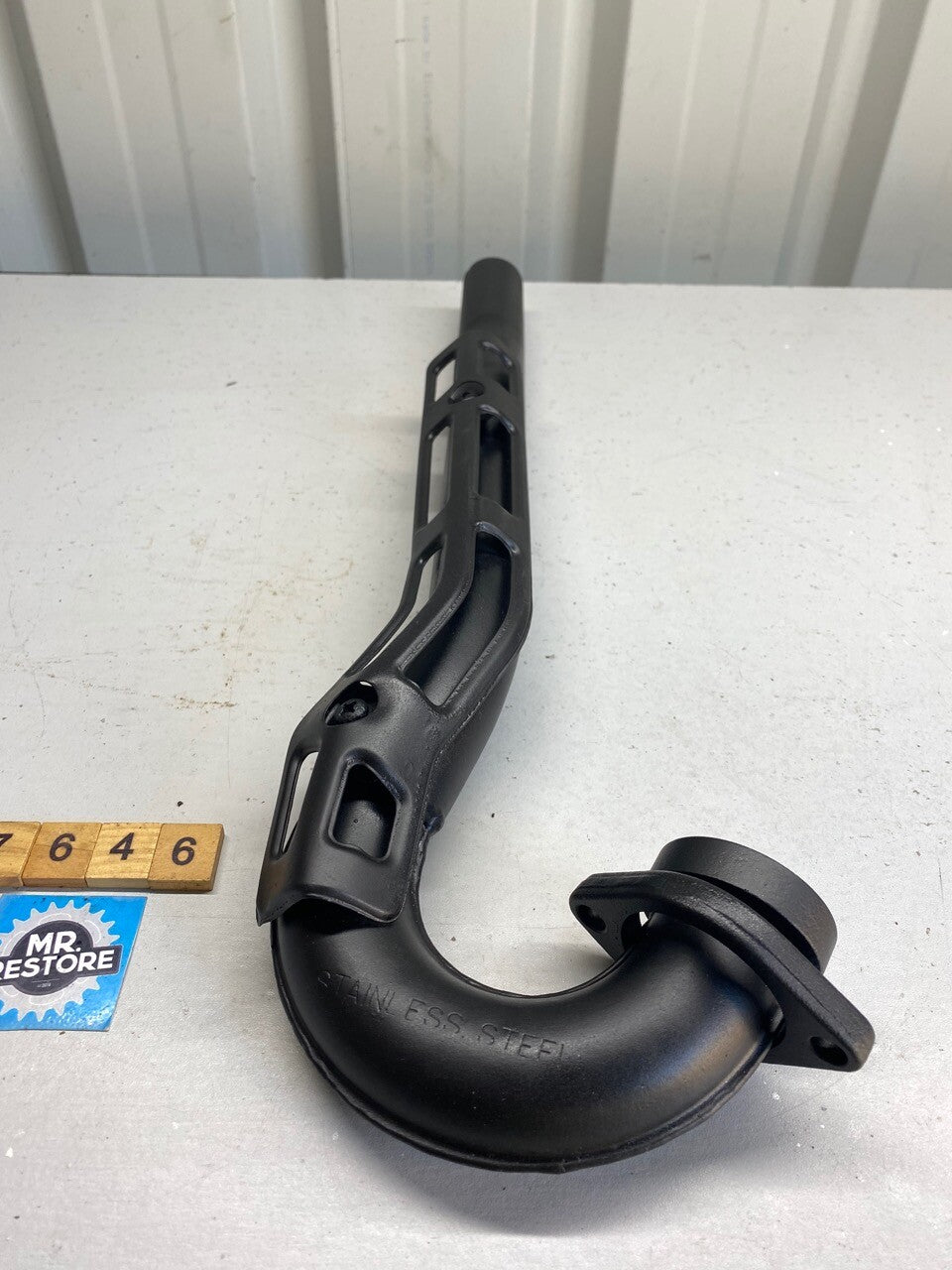 Kawasaki KLR250 Exhaust Header & Guard - Stainless Steel OEM - KHI E016 -Painted