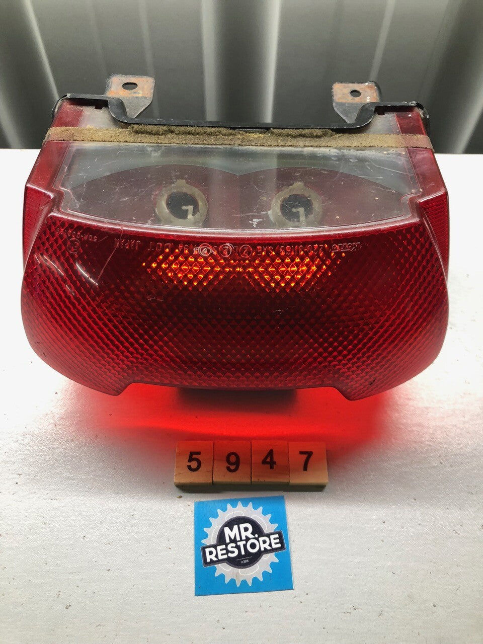 Yamaha YZF1000 Rear Tail Light, Loom & Bracket with Original Koito Lens