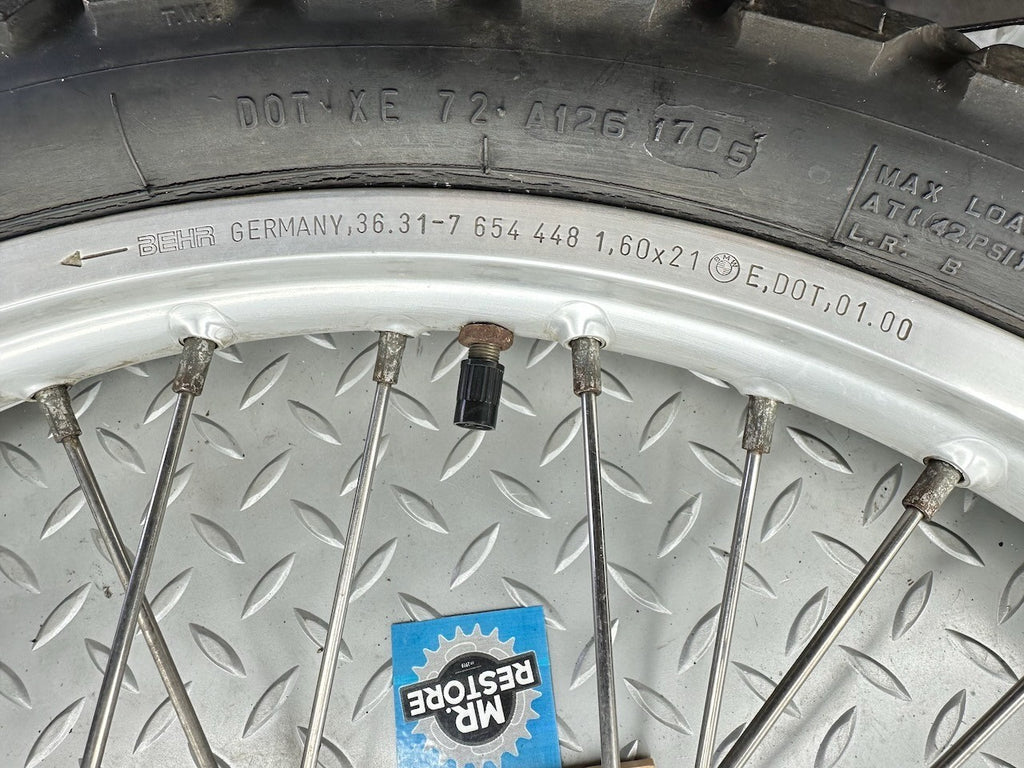 BMW F650GS '99-07' G650GS '10-14' Front Wheel BHER 1.60 x 21"  2345793