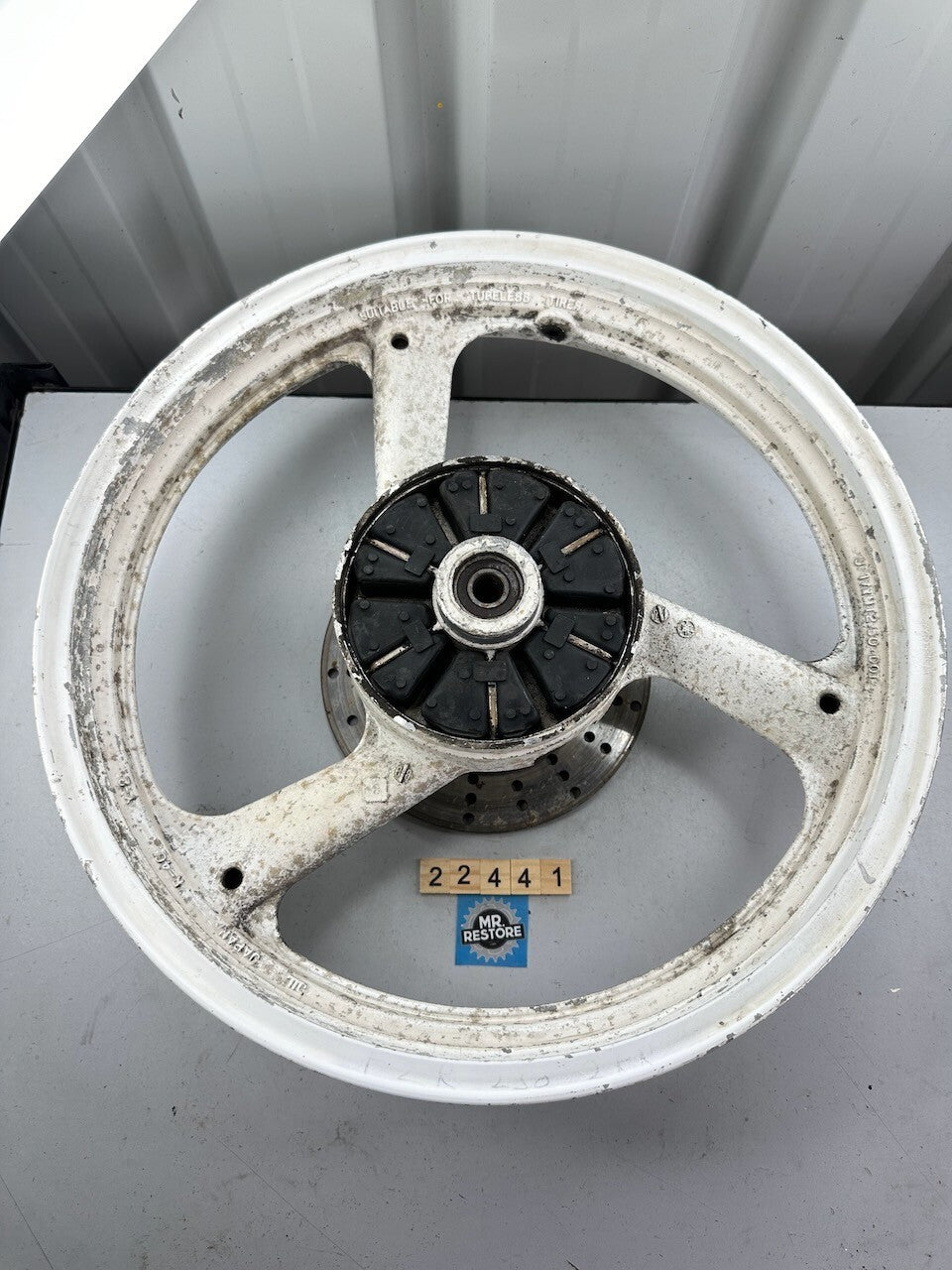 Yamaha TZR250 1KT 2MA FZR250 2KR Rear Wheel & Cush Rubbers 17 x 2.50 (R-46)