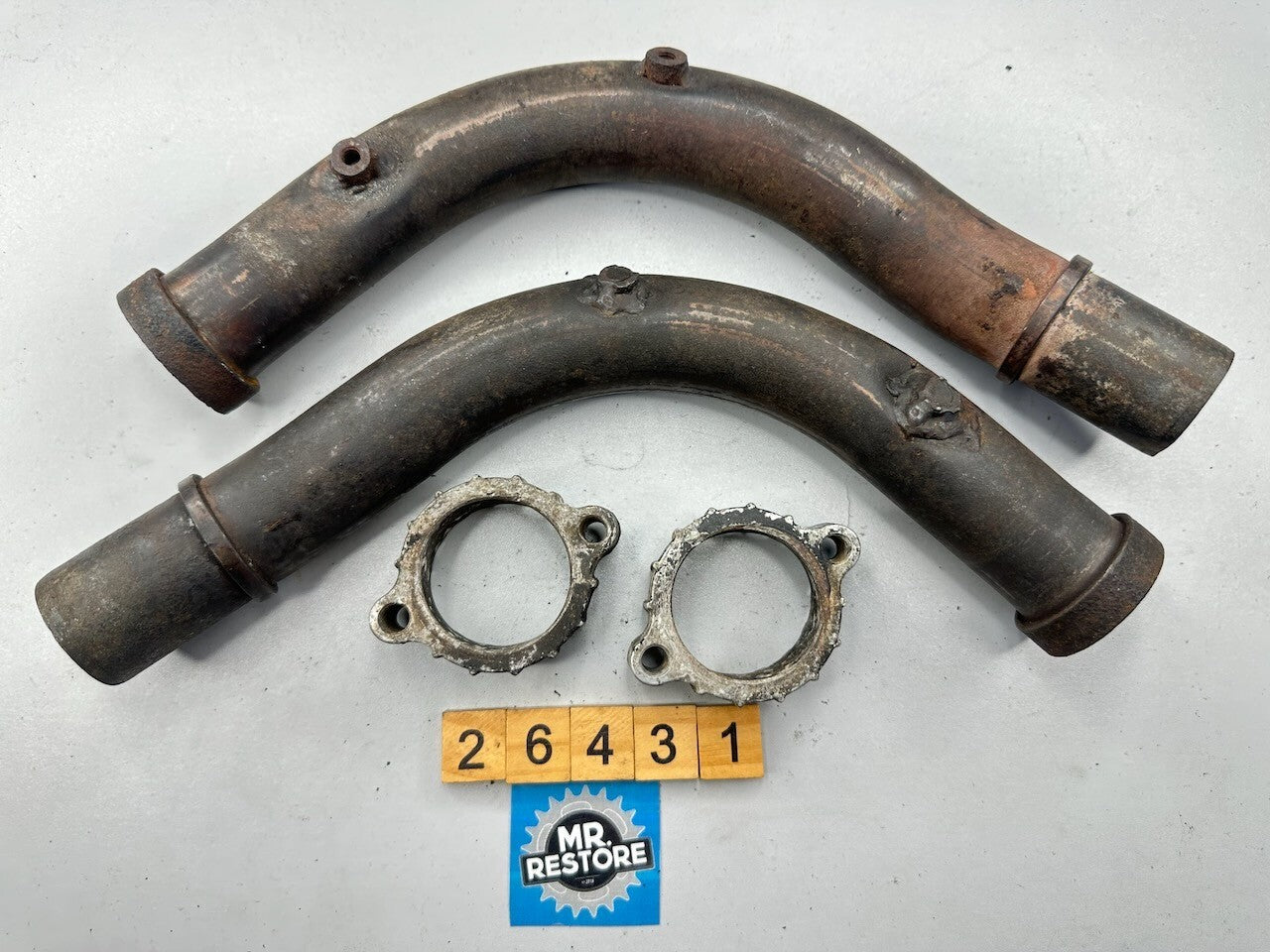 Honda VF1000 '84-86' Rear Exhaust Pipes & Flanges 18370-MB6-003  18420-MB6-003
