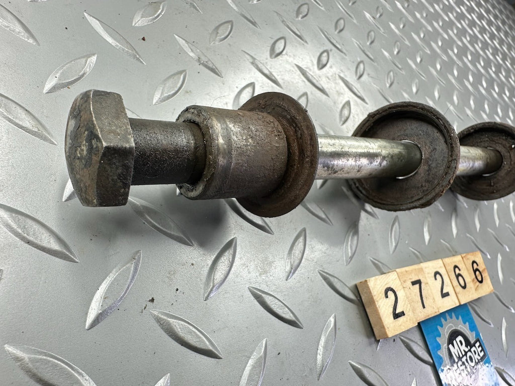 Suzuki SP370 '78-79' Swingarm Pivot Axle Bolt Shaft / Spacer / Nut & Caps