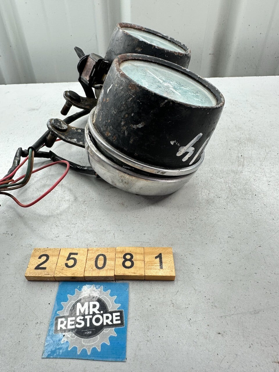 Honda CB350 Four (Early) KMH Speedometer Tachometer, Harness & Bracket (Tested)
