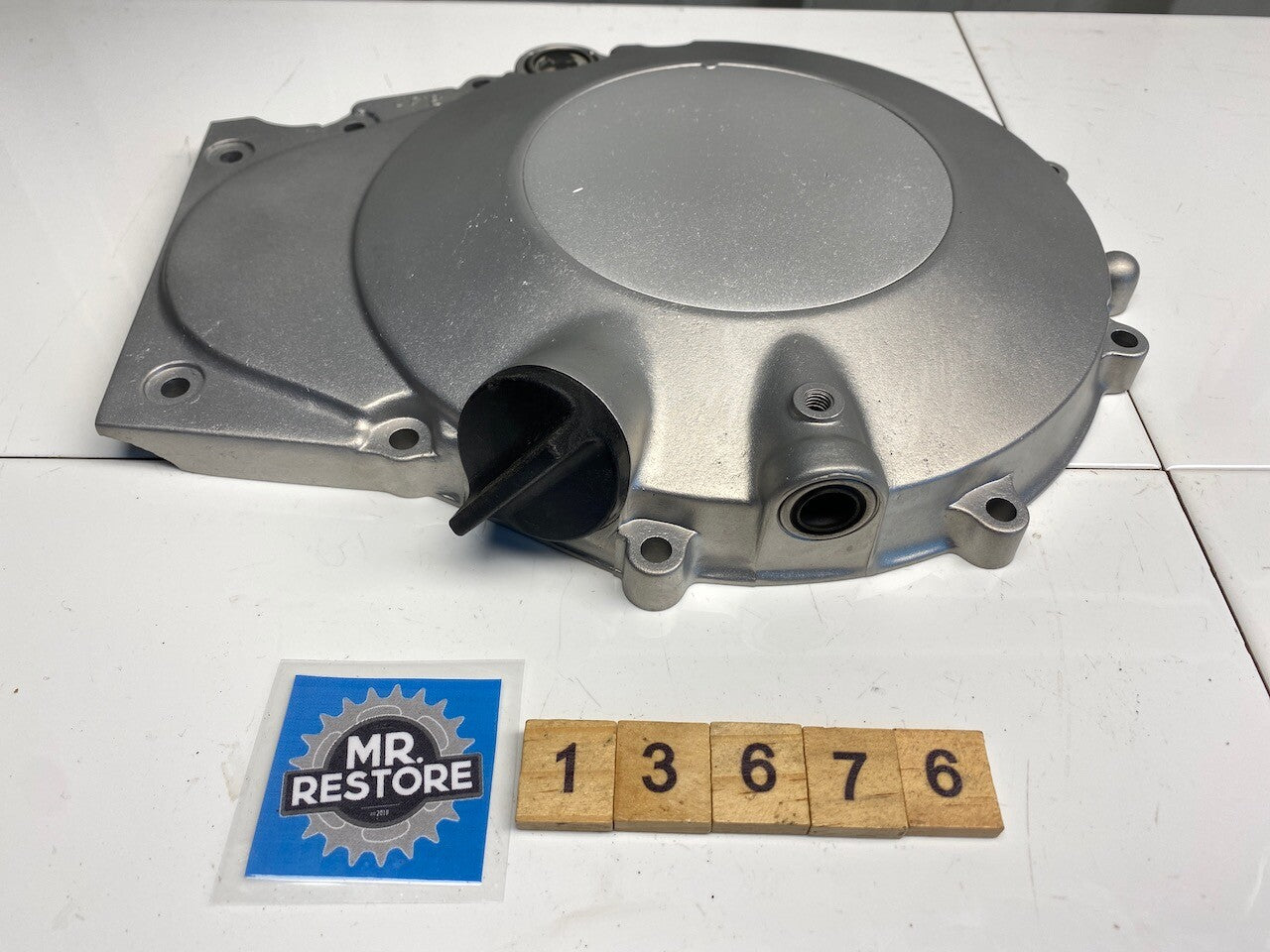 Kawasaki LTD450 R/H Engine Cover - Vapour Blasted