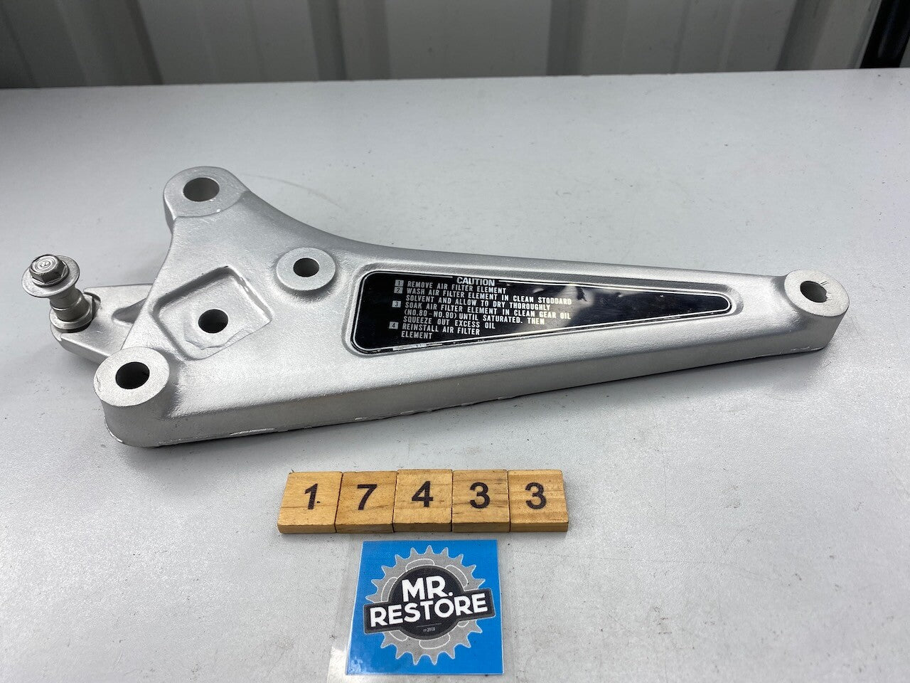 Honda CB250RS Left Hand Foot Rest Bracket - Vapour Blasted